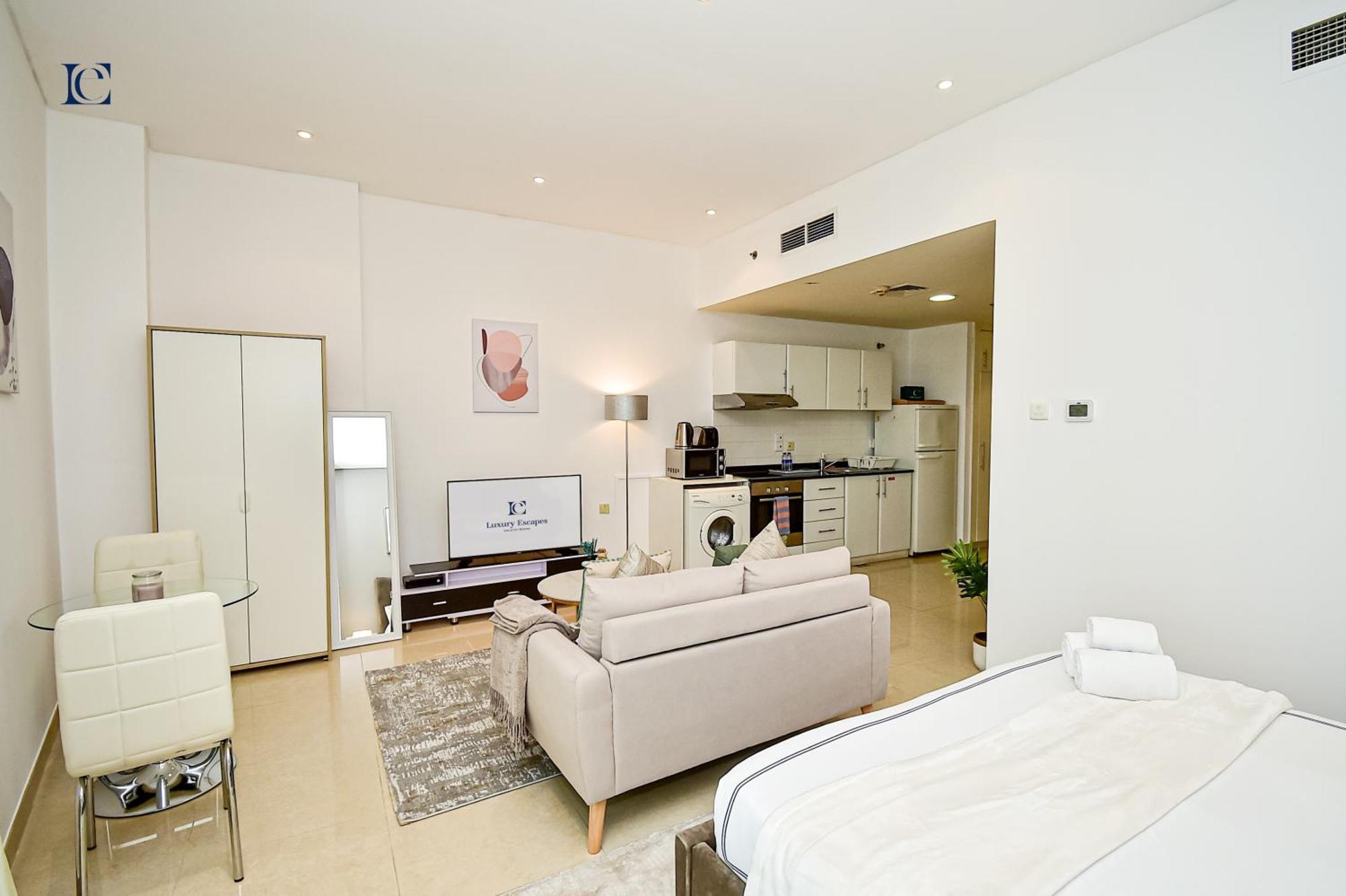 Luxury Escapes - Budget Studio With Balcony, Yacht Bay Marina Dubai Luaran gambar